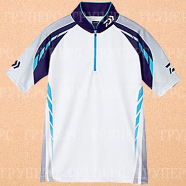 Рыболовная рубашка DAIWA Polo long sleeve Wicksensor DE-7604 Blue 4XL