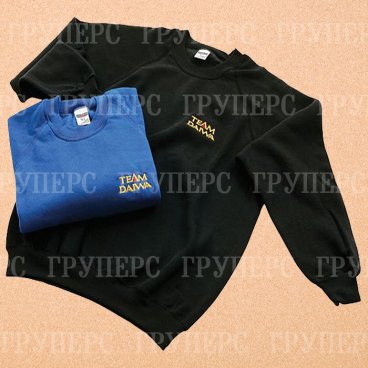 Толстовка чёрная DAIWA Team Daiwa Sweatshirt Black размер -  L / SSBLK-L