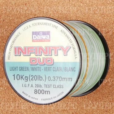 Монолеска DAIWA Infinity Duo Green White 0,370 мм