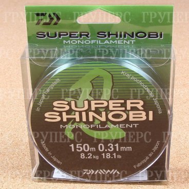 Монолеска DAIWA Super Shinobi Mist Green 150m (0,31mm)