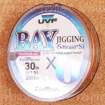 Плетеная леска DAIWA UVF Bay Jigging 6 Braid + SI 1,5-200 13,5kg ( 200м )