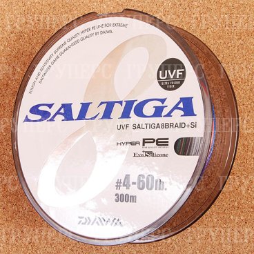 Плетеная леска DAIWA UVF Saltiga 8 Braid + SI 4-60lb-300 27kg ( 300м )